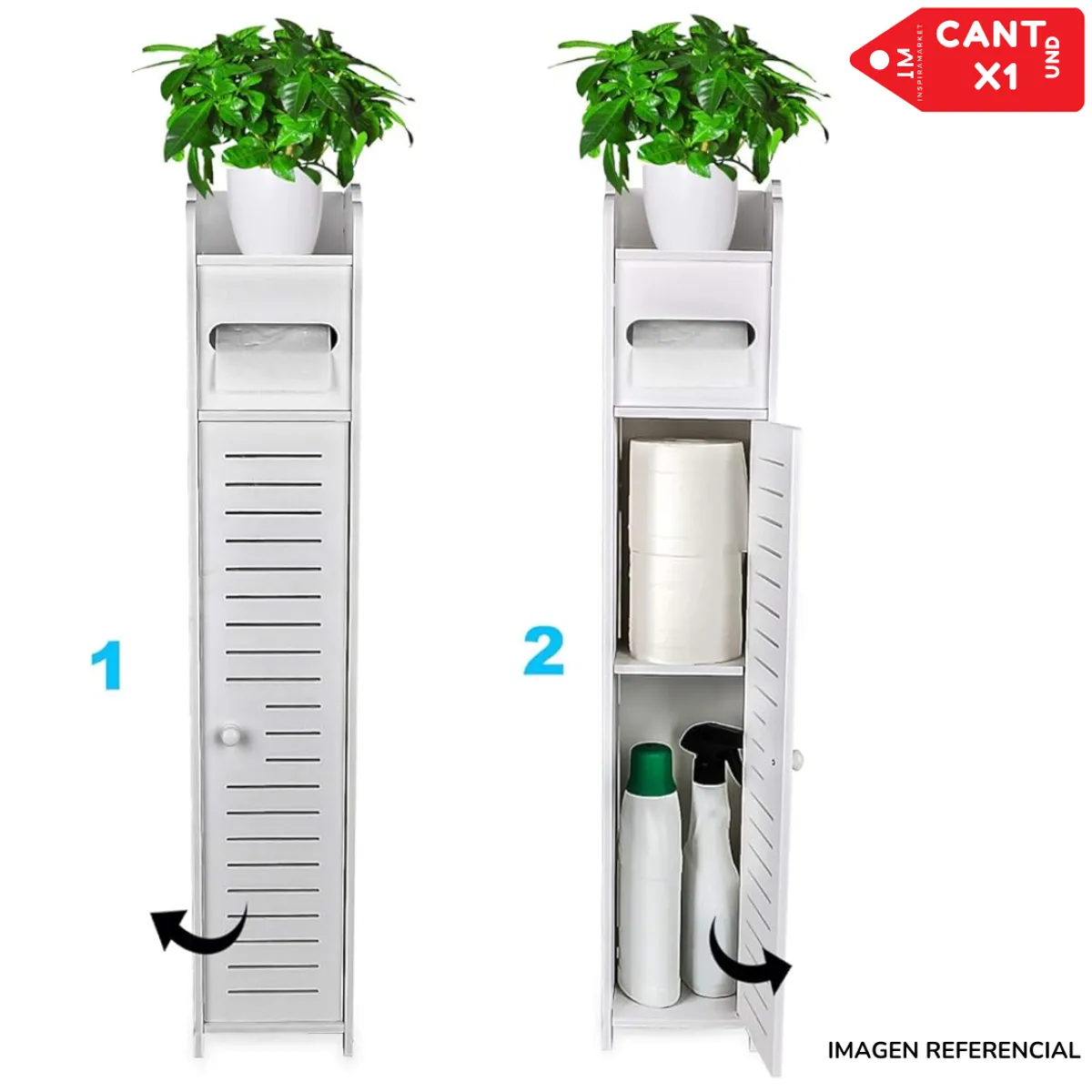 Organizador Estante de Baño Armario Multiusos - Imagen 2